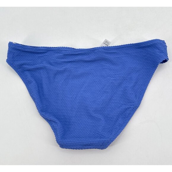 Aerie Womens Bikini Bottom Textured Size Small Blue Swim - Picture 4 of 5